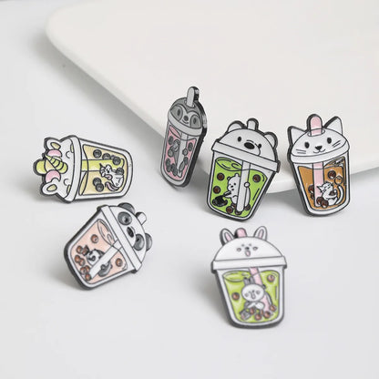 Cartoon Style Animal Alloy Enamel Women'S Brooches