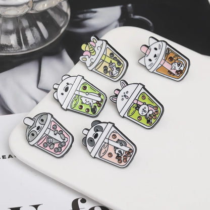 Cartoon Style Animal Alloy Enamel Women'S Brooches