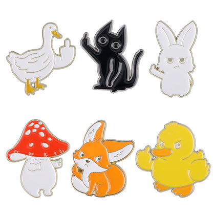 Cartoon Style Animal Alloy Plating Unisex Brooches