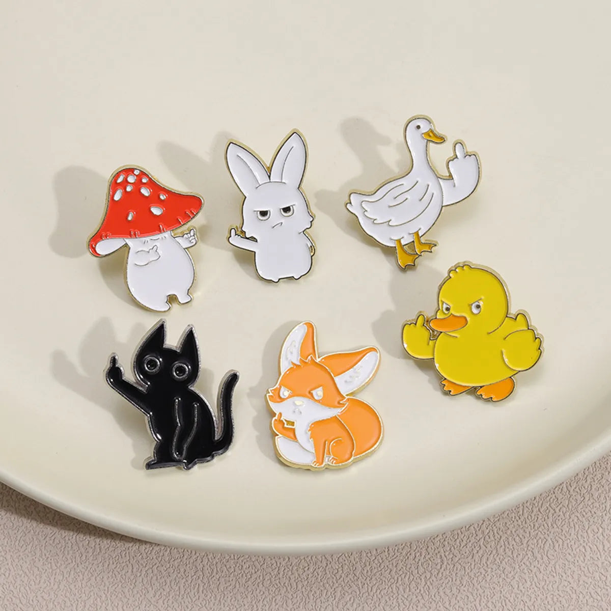 Cartoon Style Animal Alloy Plating Unisex Brooches