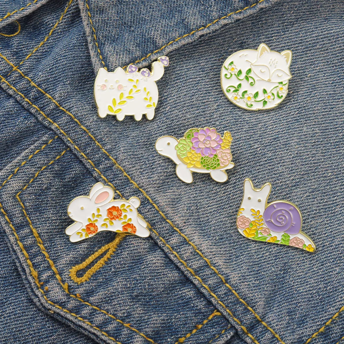 Cartoon Style Animal Alloy Stoving Varnish Unisex Cartoon Brooches