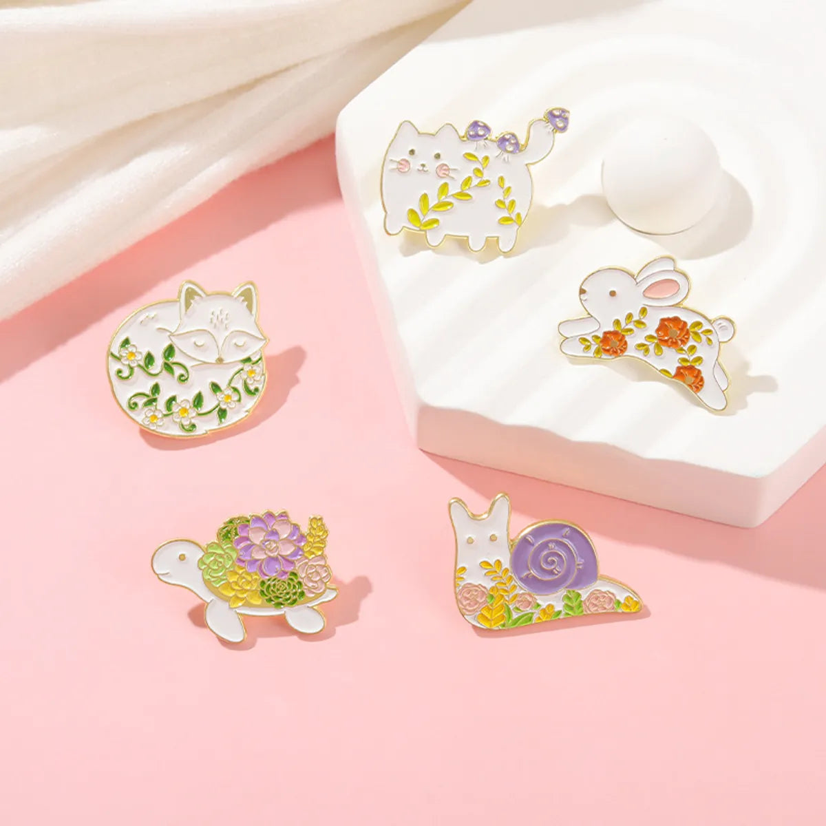 Cartoon Style Animal Alloy Stoving Varnish Unisex Cartoon Brooches