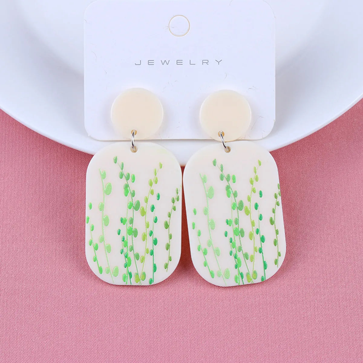 Cartoon Style Animal Arylic Earrings