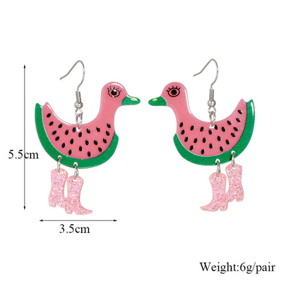 Cartoon Style Animal Arylic Women'S Drop Earrings