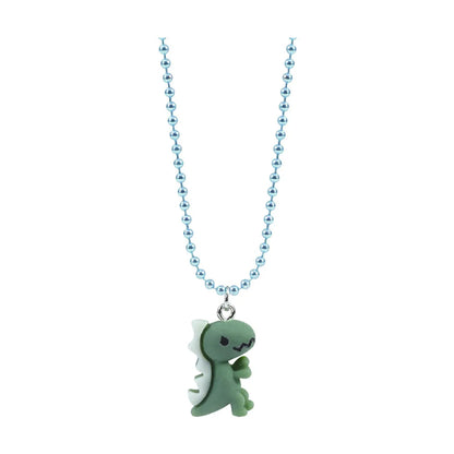 Cartoon Style Animal Dinosaur Mixed Materials Women'S Pendant Necklace