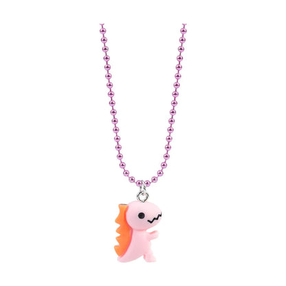 Cartoon Style Animal Dinosaur Mixed Materials Women'S Pendant Necklace