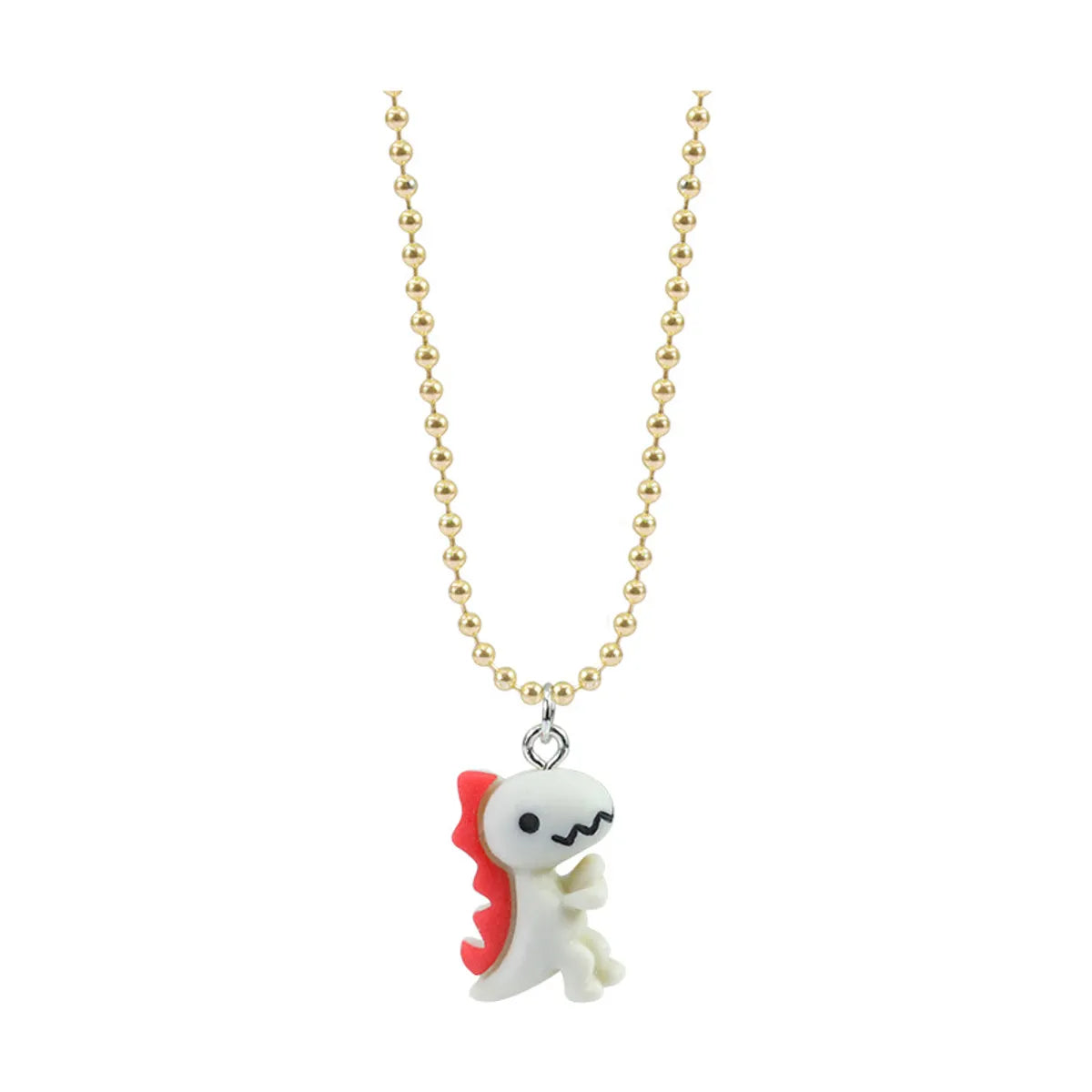 Cartoon Style Animal Dinosaur Mixed Materials Women'S Pendant Necklace