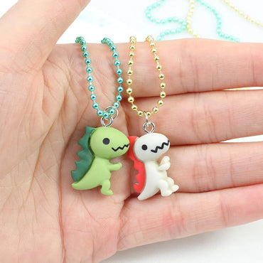 Cartoon Style Animal Dinosaur Mixed Materials Women'S Pendant Necklace