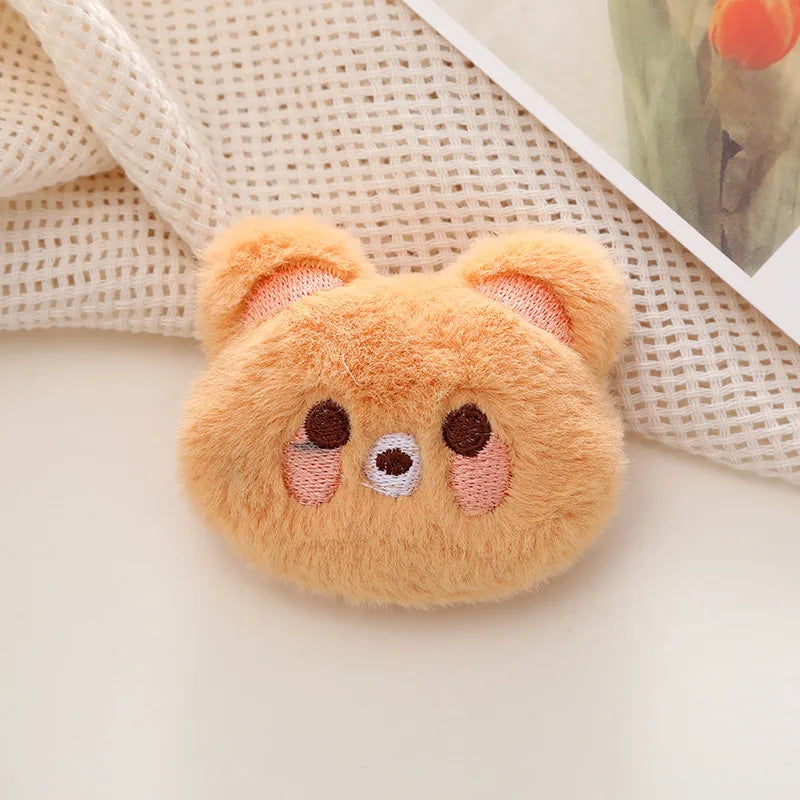 Cartoon Style Animal Plush Kid'S Brooches