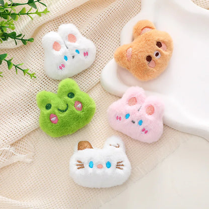 Cartoon Style Animal Plush Kid'S Brooches