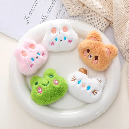 Cartoon Style Animal Plush Kid'S Brooches