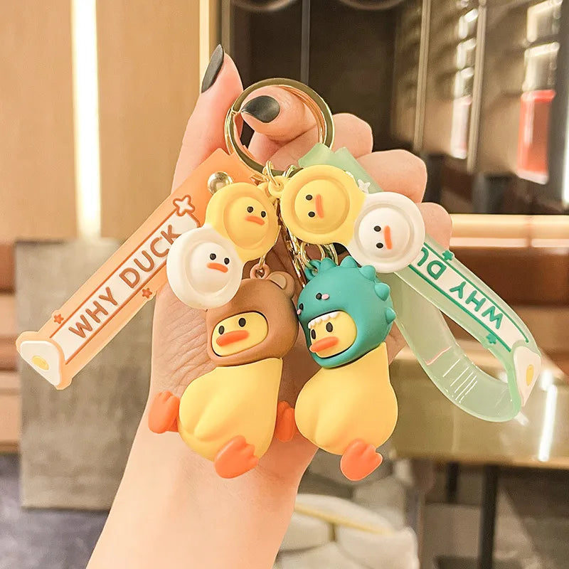 Cartoon Style Animal Pvc Metal Unisex Bag Pendant Keychain