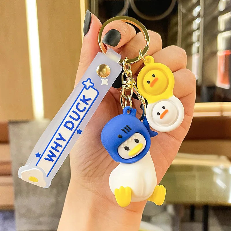 Cartoon Style Animal Pvc Metal Unisex Bag Pendant Keychain