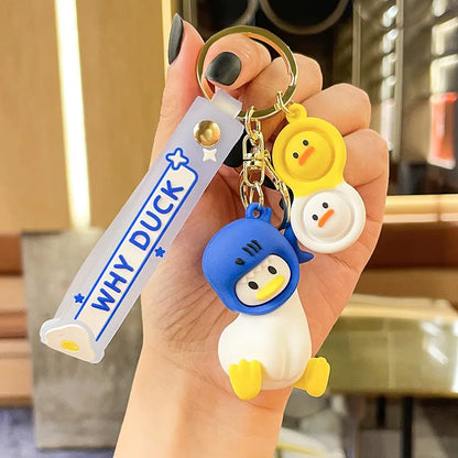 Cartoon Style Animal Pvc Metal Unisex Bag Pendant Keychain