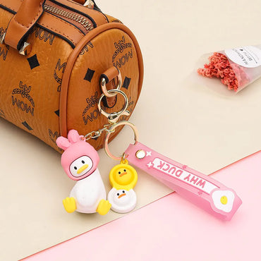 Cartoon Style Animal Pvc Metal Unisex Bag Pendant Keychain