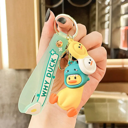 Cartoon Style Animal Pvc Metal Unisex Bag Pendant Keychain