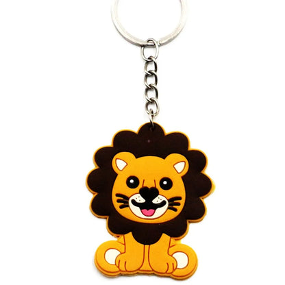 Cartoon Style Animal PVC Unisex Bag Pendant Keychain