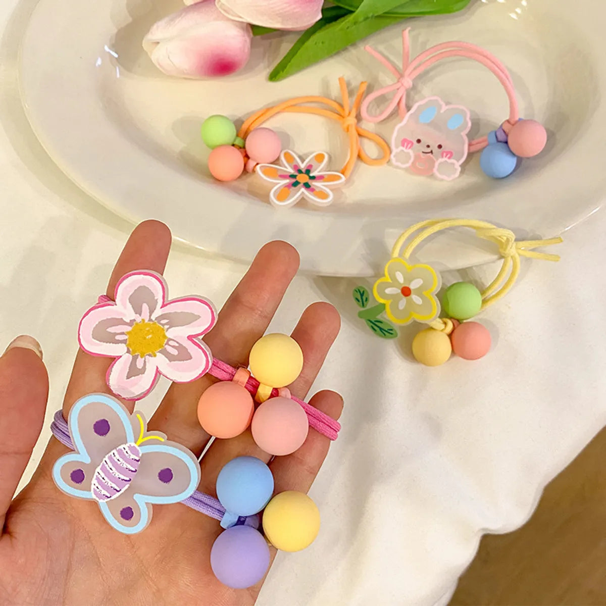 Cartoon Style Animal Resin Handmade Hair Tie 1 Piece