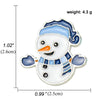 Cartoon Style Animal Santa Claus Snowman Alloy Enamel Artificial Gemstones Unisex Brooches