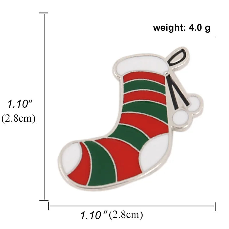 Cartoon Style Animal Santa Claus Snowman Alloy Enamel Artificial Gemstones Unisex Brooches