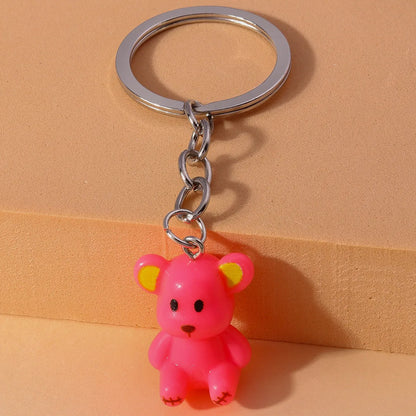 Cartoon Style Animal Synthetic Resin Alloy Keychain