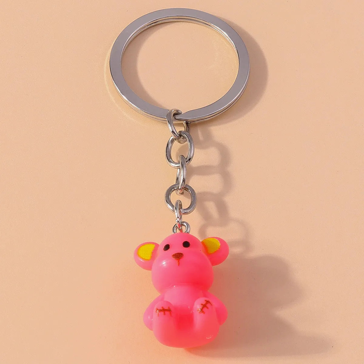 Cartoon Style Animal Synthetic Resin Alloy Keychain