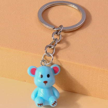 Cartoon Style Animal Synthetic Resin Alloy Keychain