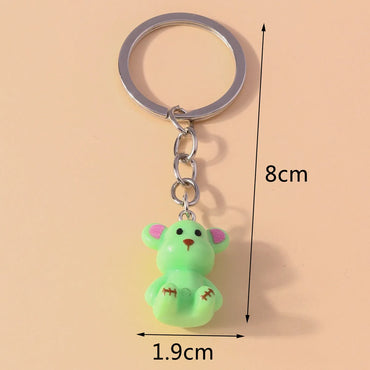 Cartoon Style Animal Synthetic Resin Alloy Keychain