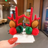 Cartoon Style Antlers Plastic Sequins Hair Clip 1 Pair