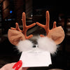 Cartoon Style Antlers Plastic Sequins Hair Clip 1 Pair