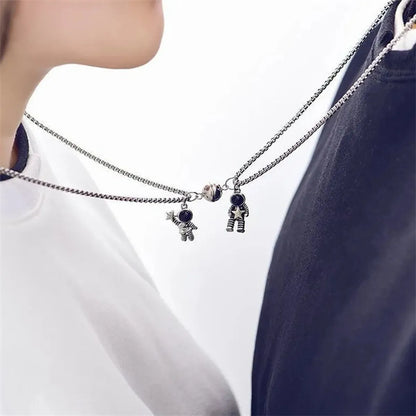 Cartoon Style Astronaut Alloy Plating Unisex Pendant Necklace 1 Piece