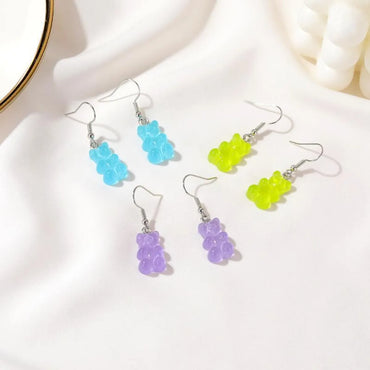 1 Pair Cartoon Style Bear Alloy Earrings