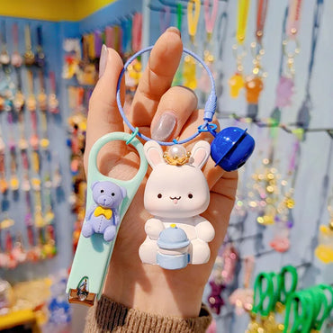 Cartoon Style Bear Resin Women'S Bag Pendant Keychain