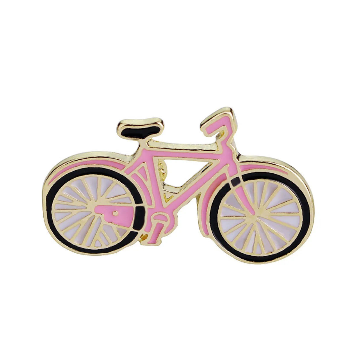 Cartoon Style Bicycle Sock Ing Bottle Alloy Enamel Unisex Brooches