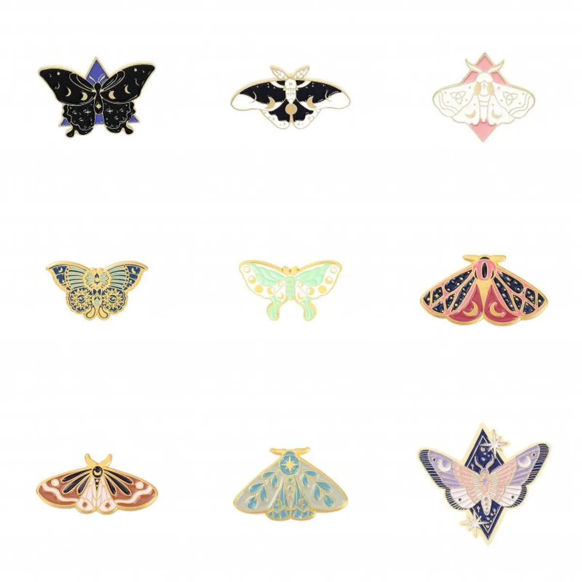 Cartoon Style Butterfly Alloy Enamel Women'S Brooches