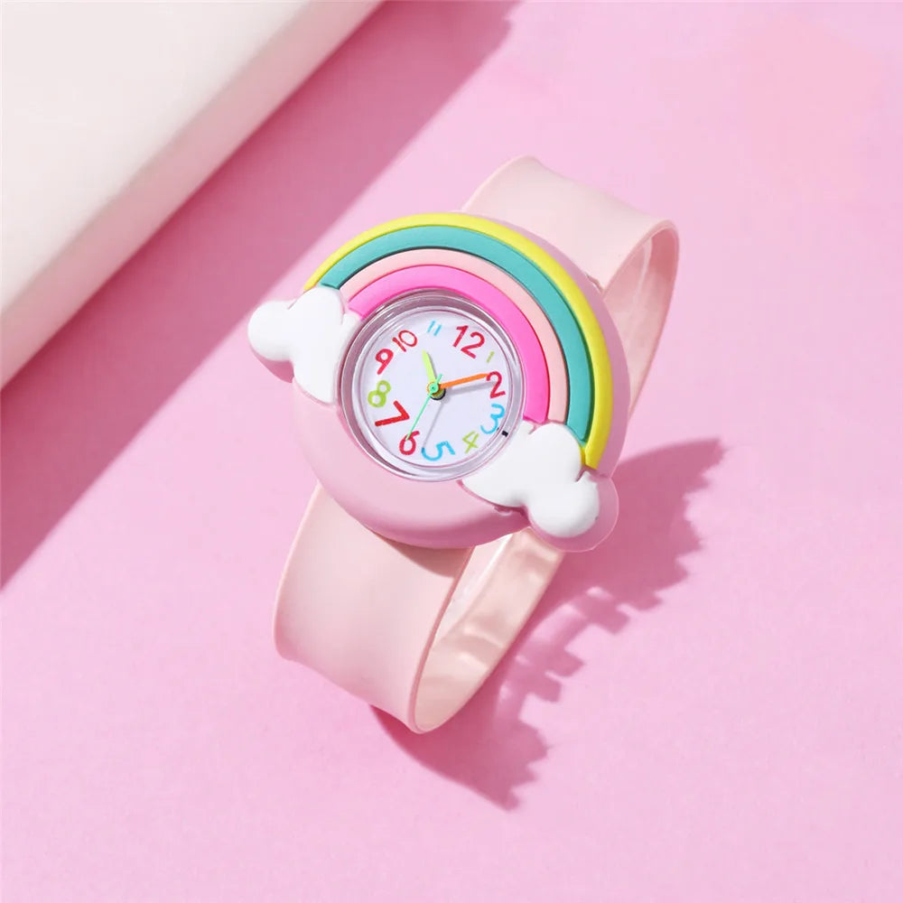 Cartoon Style Butterfly Buckle Quartz Kids Watches