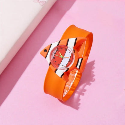 Cartoon Style Butterfly Buckle Quartz Kids Watches