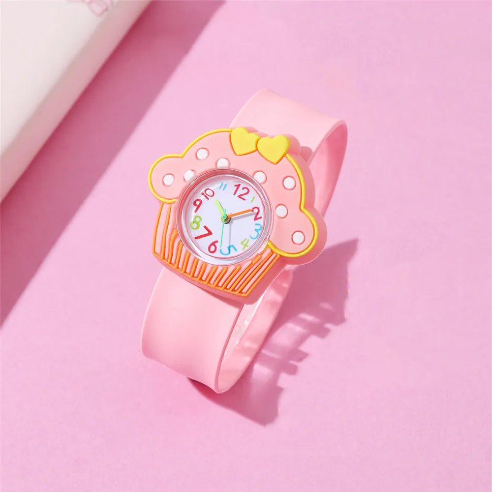 Cartoon Style Butterfly Buckle Quartz Kids Watches