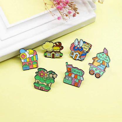 Cartoon Style Cartoon Alloy Enamel Unisex Brooches