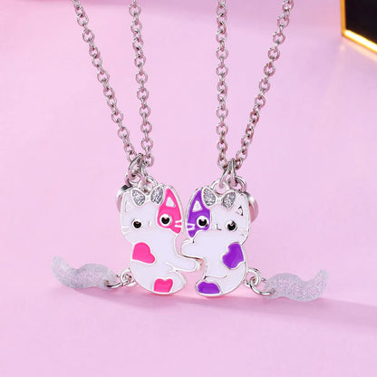 Cartoon Style Cartoon Alloy Enamel Women's Pendant Necklace 1 Set