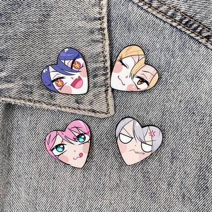 Cartoon Style Cartoon Alloy Printing Unisex Brooches