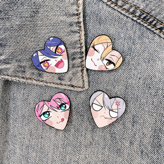 Cartoon Style Cartoon Alloy Printing Unisex Brooches