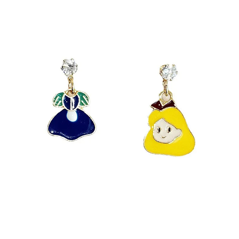 Cartoon Style Cartoon Character Alloy Enamel Women'S Drop Earrings