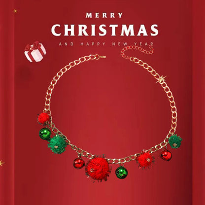 Cartoon Style Cartoon Character Alloy Plating Christmas Women's Pendant Necklace