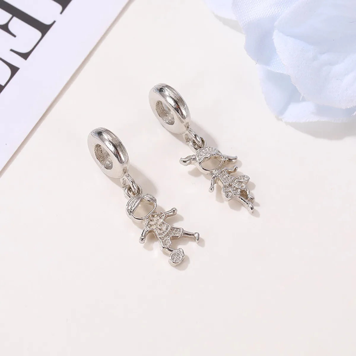 Cartoon Style Cartoon Character Alloy Plating Inlay Rhinestones Jewelry Accessories