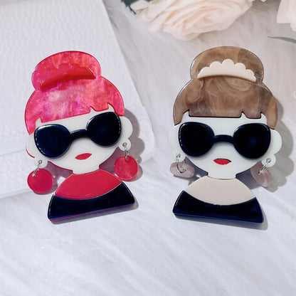 Cartoon Style Cartoon Character Arylic Stoving Varnish Women'S Brooches