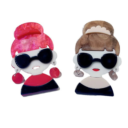 Cartoon Style Cartoon Character Arylic Stoving Varnish Women'S Brooches