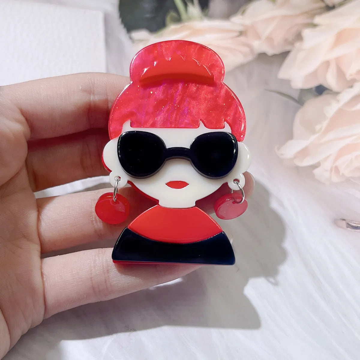 Cartoon Style Cartoon Character Arylic Stoving Varnish Women'S Brooches