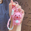 Cartoon Style Cartoon Character Bear PVC Alloy Women'S Keychain