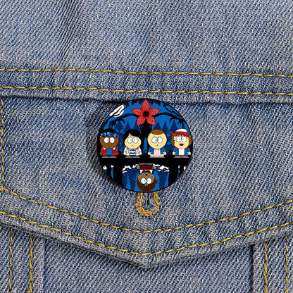 Cartoon Style Cartoon Character Metal Printing Women'S Brooches